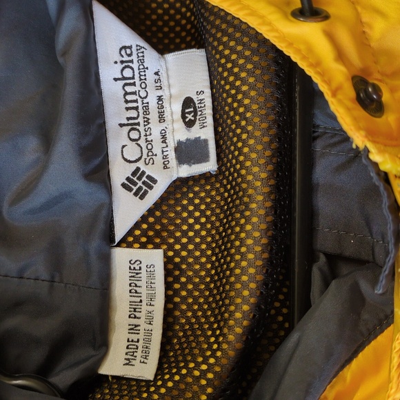 Columbia Sportswear Company Women's Size XL Hooded Yellow And Black Jacket - Picture 11 of 13